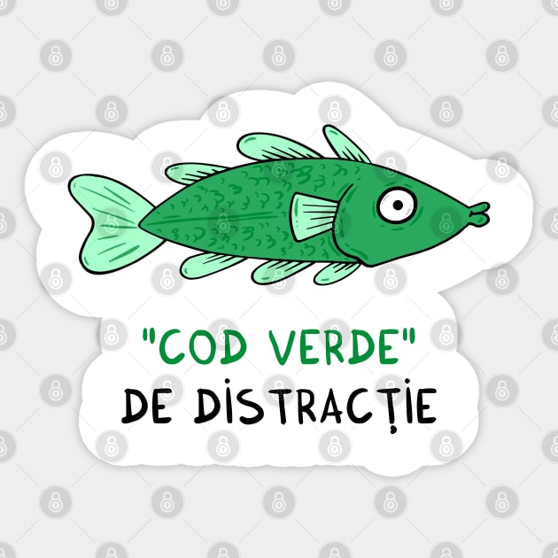 cod verde de distractie Sticker by adrianserghie